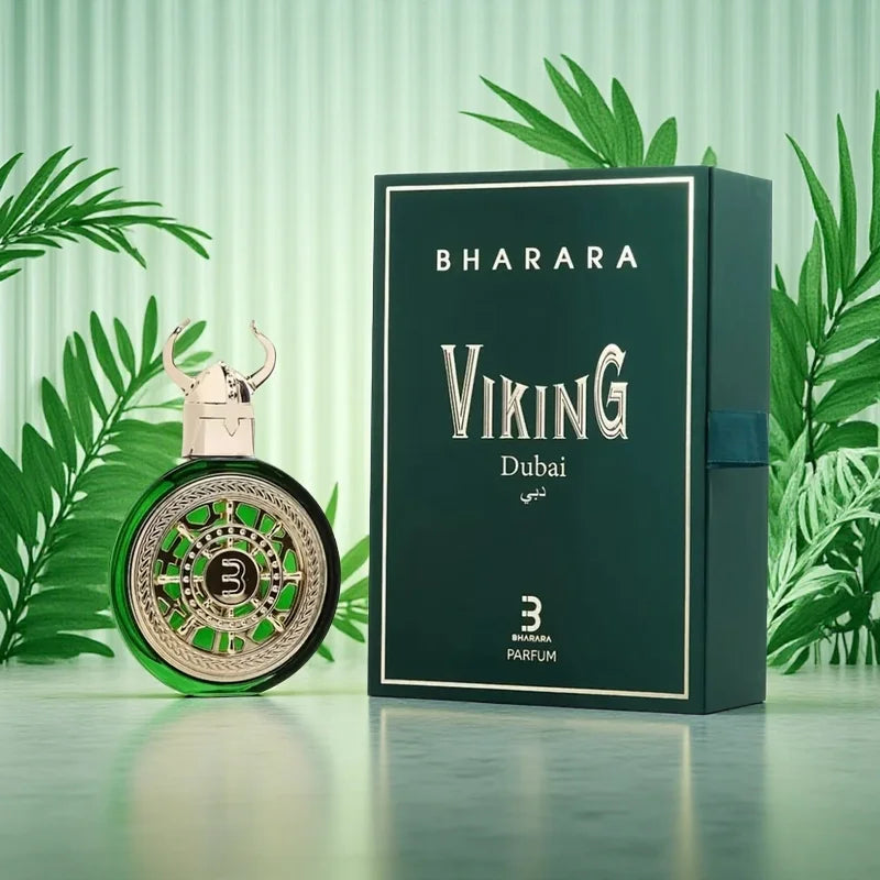 Bharara Viking Dubai Men's Perfume - Rich Amber & Oud Notes, Ideal Gift for Any Occasion