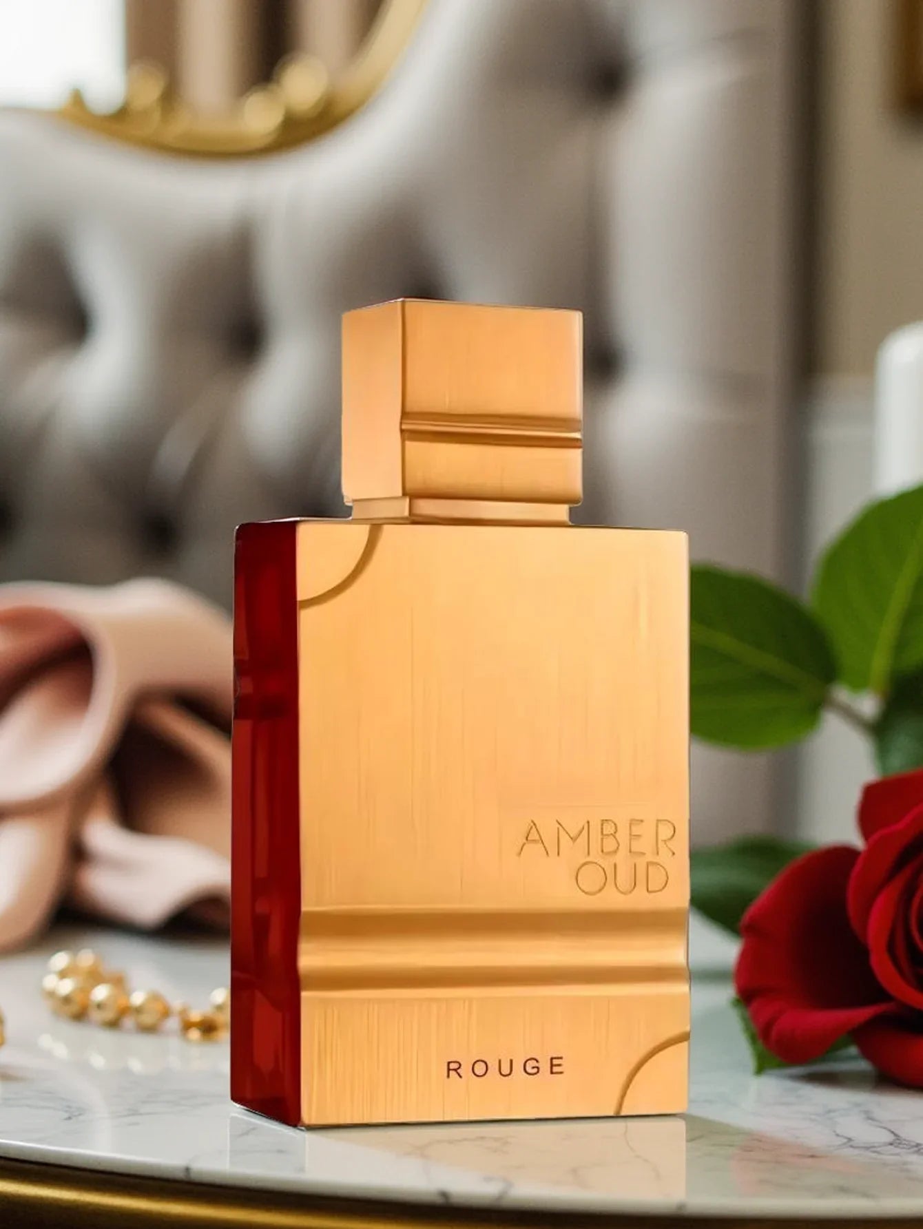 Al Haramain Amber Oud Rouge Eau De Parfum 60ml  SingleBottle Sweet Amber Woody Scent Long Lasting Holiday Gift For Men Women