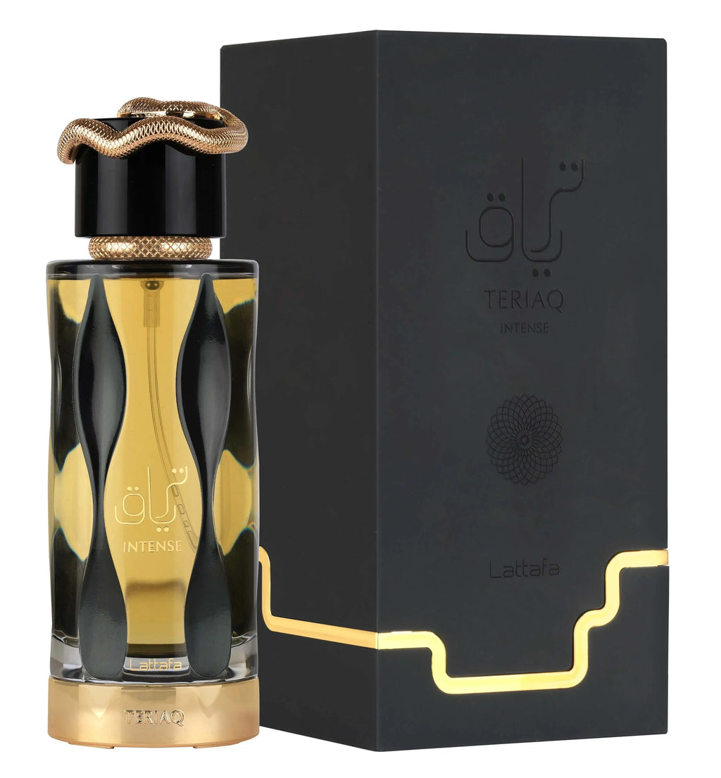 Lattafa Teriaq Intense EDP 100ml Unisex Perfume, Sweet Amber Oud Scent, Long Lasting, Valentine Easter Gift for Him He