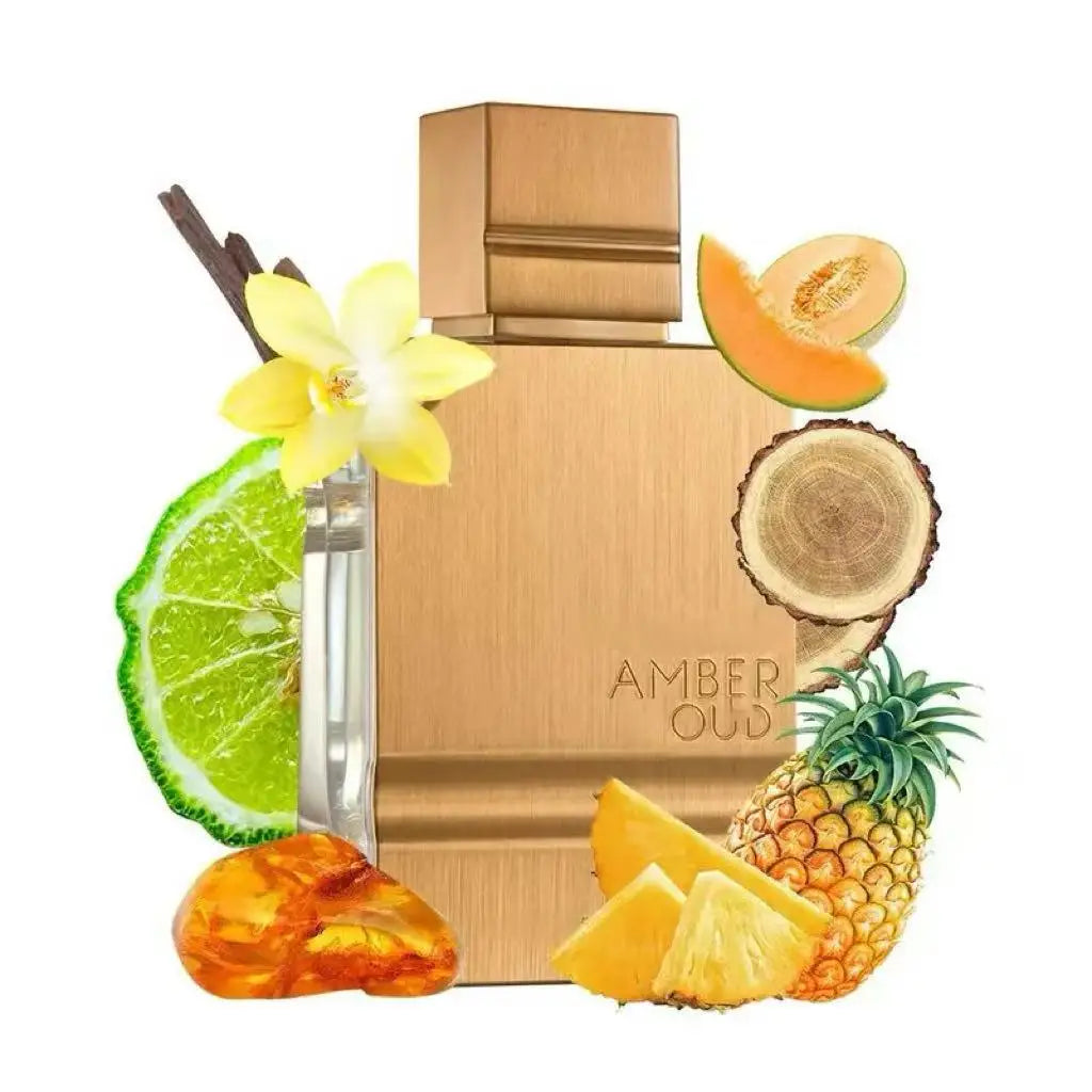 Amber Oud Luxurious agarwood eau de parfum, long-lasting fragrance, woody amber floral notes, ideal for gift boxes and gifts