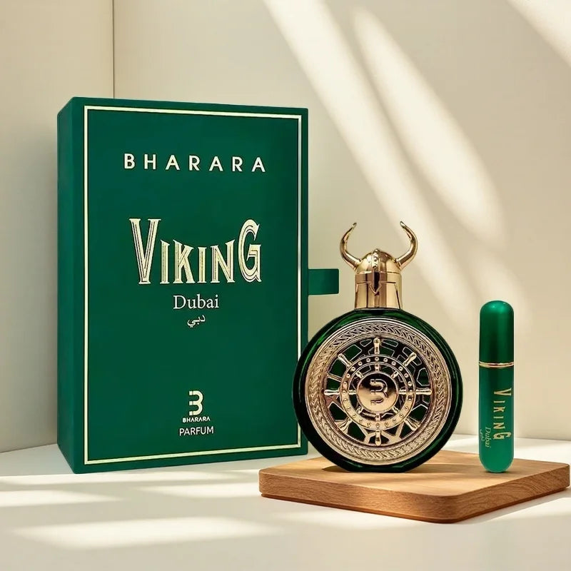 Bharara Viking Dubai Men's Perfume - Rich Amber & Oud Notes, Ideal Gift for Any Occasion