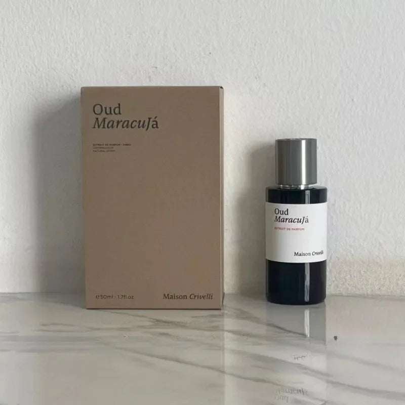 Maison Crivelli Luxury Oud Maracuja Perfume 50ml/100ml Men's Perfume Lasting Elegant Oriental Floral Woody with 6 Scent