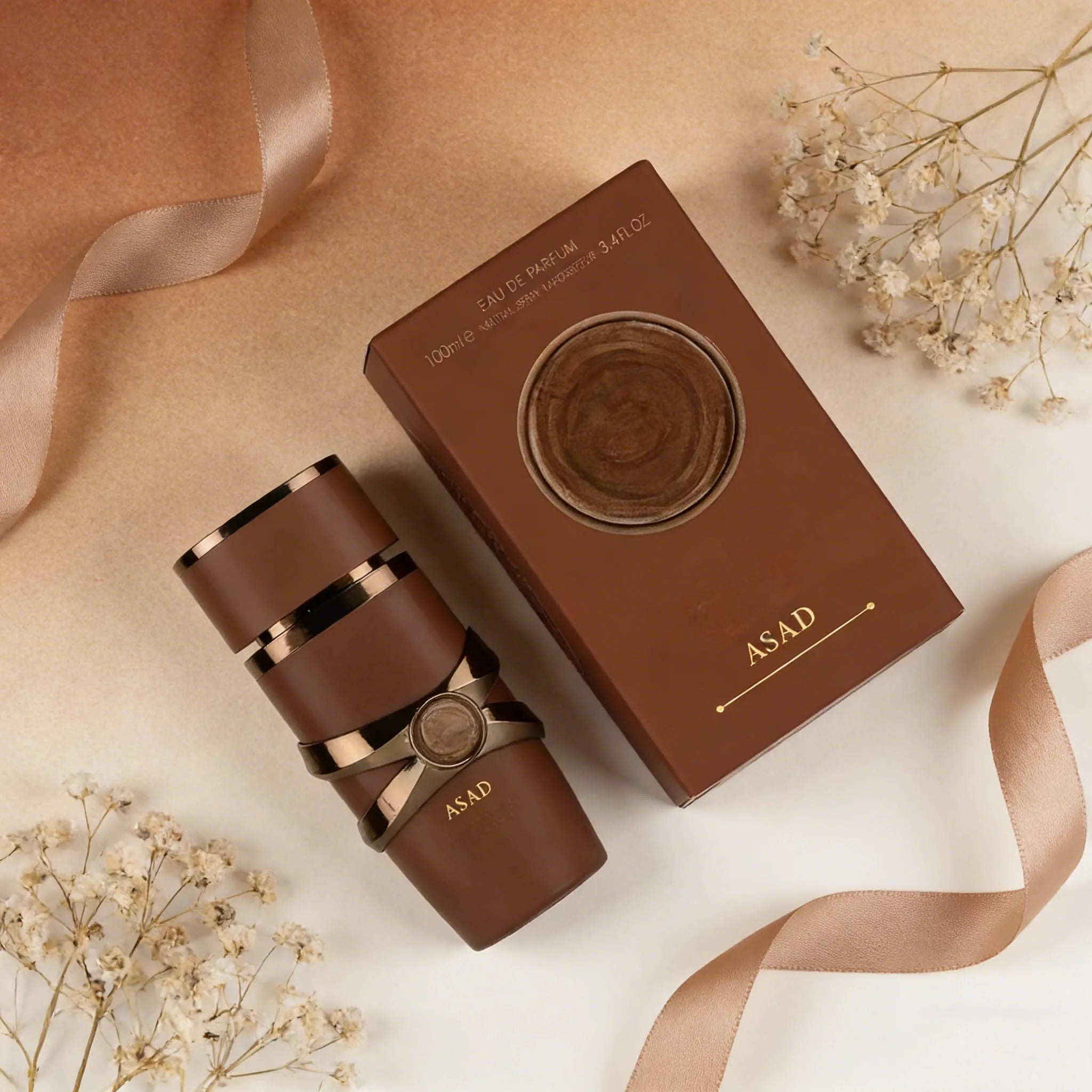 ASAD Eau De Parfum, Men's Fragrance with Rich Oud and Spicy Notes, Ideal Gift for Him