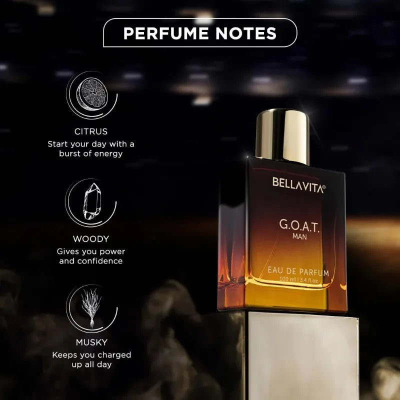 BellaVita Honey Oud Goat CEO Man 3-Piece Set Eau de Parfum Spray for Unisex 100 ML Luxury Lasting Woody Pheromone Perfume 3.4 Oz