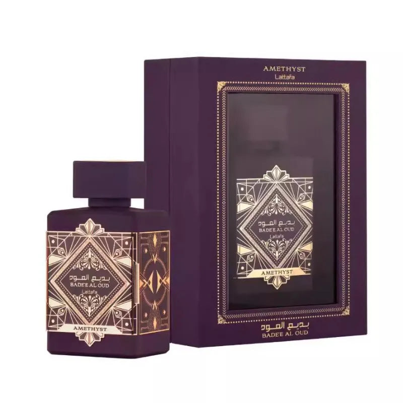100ml Unisex Arabic Perfume - Long Lasting Woody Oud Fragrance | Rich Amethyst Agarwood Aroma Elegant Luxurious Signature Scent