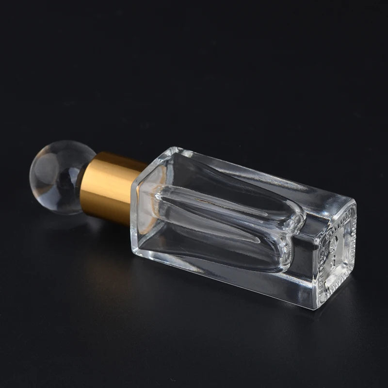 Perfume Drop Bottle Mini 7ml Essential Oil Attar Oud Glass Bottle with Glass Stick Stopper Bottle Packaging Fragrance Container