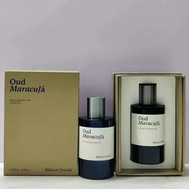 Maison Crivelli Luxury Oud Maracuja Perfume 50ml/100ml Men's Perfume Lasting Elegant Oriental Floral Woody with 6 Scent