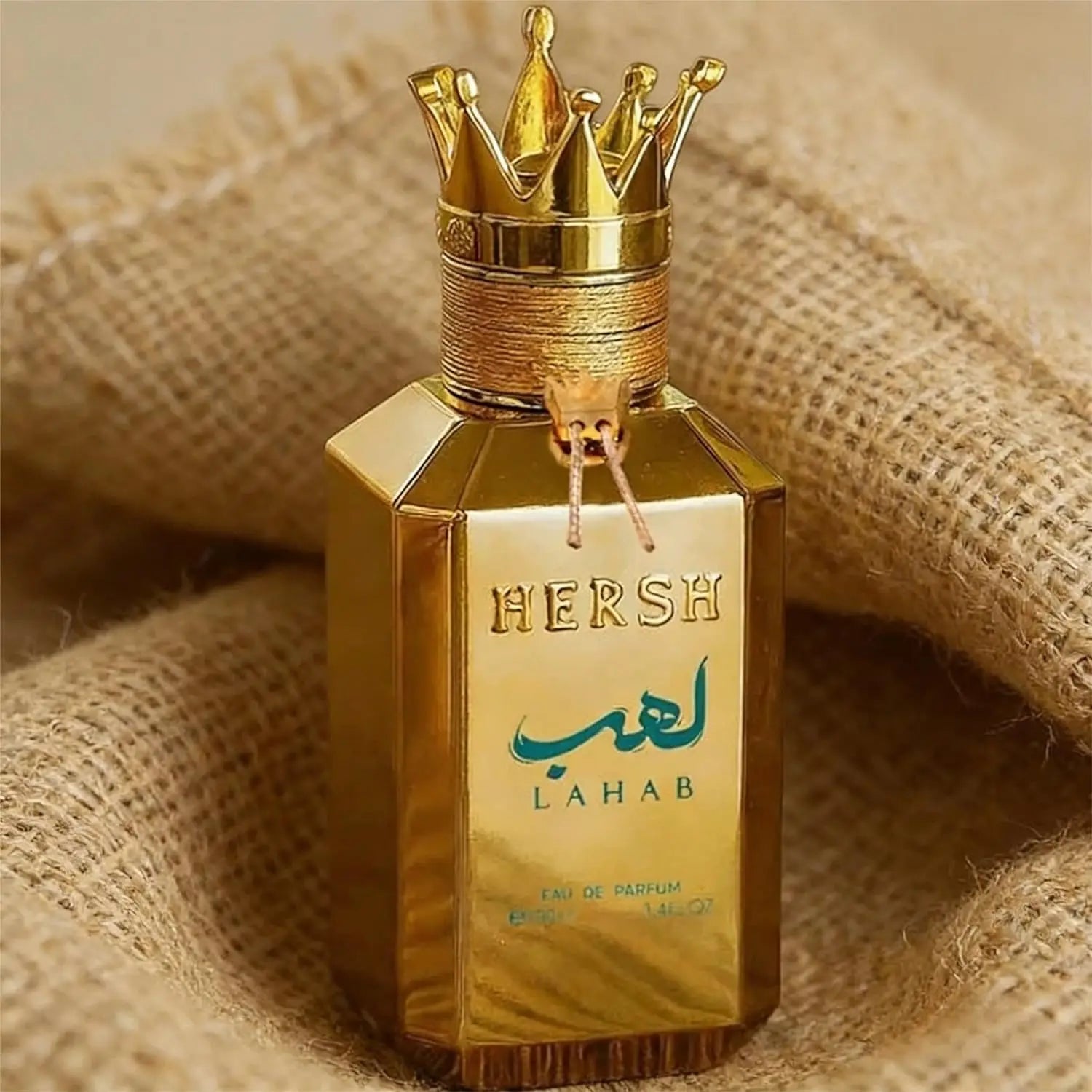 Hersh Lahab Perfume by Al Ezz Oud 3.4 oz EDP Spray, Harsh LahabLong Lasting Cologne Luxury Gold Crown Perfume