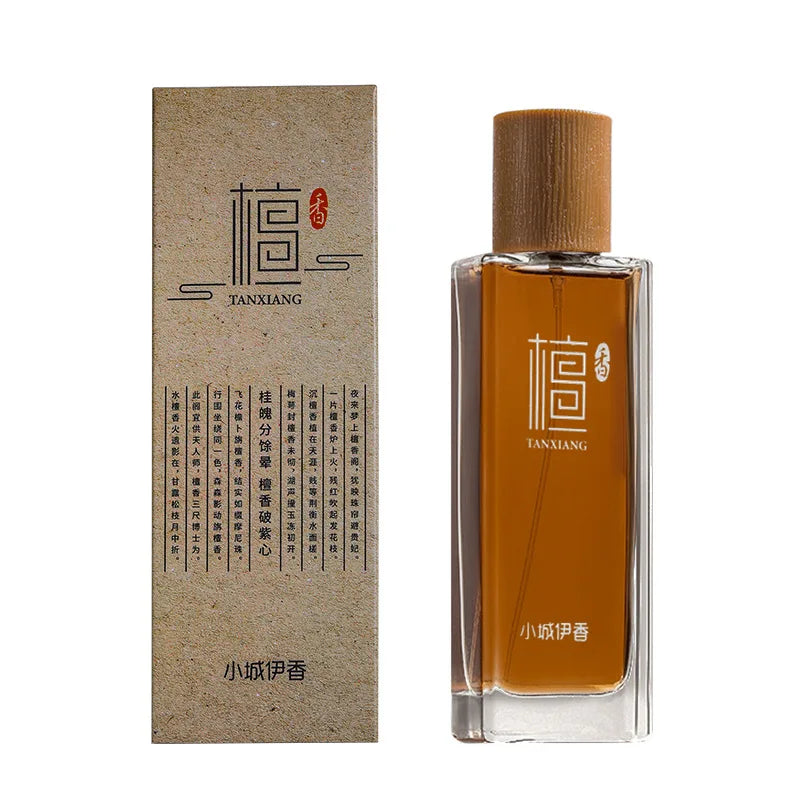 Men Women Ebony Agarwood Balsams Long Lasting Woody Fragrance High Quality 50ml Chinese Temple Sandalwood Incense Perfume