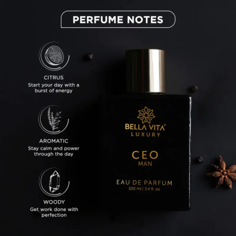 BellaVita Honey Oud Goat CEO Man 3-Piece Set Eau de Parfum Spray for Unisex 100 ML Luxury Lasting Woody Pheromone Perfume 3.4 Oz