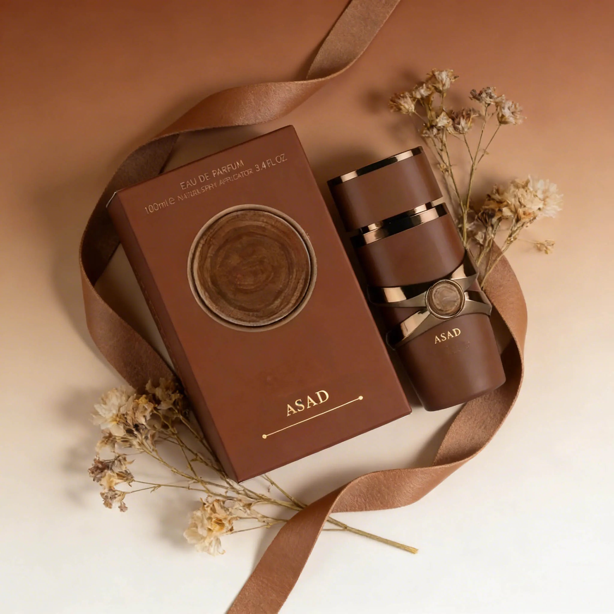 ASAD Eau De Parfum, Men's Fragrance with Rich Oud and Spicy Notes, Ideal Gift for Him